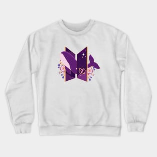 BTS purple logo Crewneck Sweatshirt